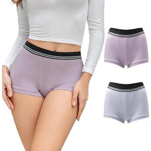 DEANGELMON Womens Modal Boxer Briefs Underwear Soft Stretch Boy Shorts Panties for Women Full Coverage(Pack of , XL)