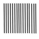 50 Pack Deck Balusters 26"x 1" Staircase Baluster, Diameter Black Metal Deck Spindle and Stairs Railing,Hollow Round Black Deck Balusters for Deck Railing Porch