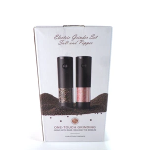 Electric Grinder Set Salt & Pepper One-Touch Grinding