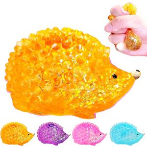 1Pcs Squishy Hedgehog Sugar Stress Balls for Kids and Adults Sensory Squeeze Fidget Toys Cute Sugar Ball for Easter Basket Stuffers Party Favors Hedgehog Squishy Toys for Anxiety Autism (Orange)