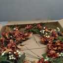 30" Artificial Fall Hydrangea and Berry On Natural Twig Wreath