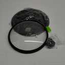 Glass Microwave Cover for Food 10.5 Inch Microwave Splatter Cover With Easy Grip Meteorite Shape Handle Microwave Cover Glass Guard Lid Vented Edge Plate Cover for Heating Food (Black)