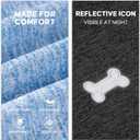 KYEESE 2Pack Dog Shirt, Lightweight Sun Protection Sleeveless Dog T Shirts for Medium Large Dogs Boy, Breathable Pet Reflective Tank Top Summer Dogs Clothes for Outdoor Walking, Grey+Light Blue, 2XL