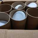 4" x 54" Reinforced Kraft Paper Mailing Tube, Pack of 6 Tube with 12 Caps – Secure USPS Approved – Cardboard Poster Mailer for Shipping and Storing of Prints, Artwork, Posters, or Documents