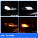 JFN LED Headlight Compatible with 2018 2019 2020 2021 2022 2023 2024 Toyota Camry XLE/XSE 8111006D70 TO2503256(Passenger Side(Right))