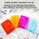 Large Reusable Heat Packs, Snap Click Hand Warmers, Long Lasting Warmth Pouch (13.59.5cm, 4 Pack)