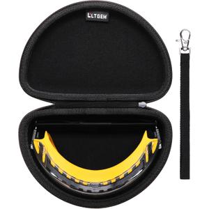 LTGEM Safety Glasses Case for Dewalt DPG82/DPG82-11/DPG82-11C/DPG82-11D/DPG82-21/DPG82-21C/DPG82-21D/DPG84 (Case Only) (3.black)