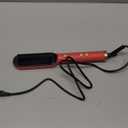 2023 Negative Ion Straightening Brush, Curler & Heated Hair Styler - 5 Temperature Settings, 2-in-1 Styling Comb with Fast Heating and Anti-Scald, Portable Electric (Red)