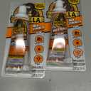 Gorilla Max Strength Construction Adhesive, Clear Glue, 2.5 Ounce Squeeze Tube (Pack of 2) - Gap Filling and Waterproof