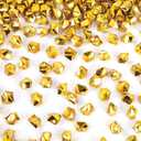 Nyuemystery 1000PCS Acrylic Gold Nuggets Faux Rocks 0.55 x 0.43 x 0.47 Inch for Vase Fillers, Table Scatter, Centerpieces, Party Wedding DIY Crafts Decorations