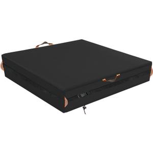 Square Sandbox Cover, Made 600D Heavy Duty for Children's Sandbox Protection Kids Outdoor Sand Boxes Sandpit,with Two Reflective Handles,6.5 Metre Drawstring and snap61.8" L x 61.8" W x 8" H