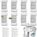 Cat Water Fountain Filter Replacement 16 Packs for UPAWPIA 3.2L Pet Water Foutain 8 Filters & 8 Sponges Water Filter for Cat Fountain