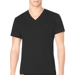 Calvin Klein Men's Short Cotton Multipack V Neck T-Shirts, Size Medium