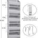 ULG 2 Pack 5-tier Over the Door Organizer Light Gray