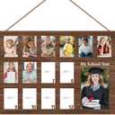 School Picture Frame Pre-K To 12, Pre K to Graduation School Photo Frame, Wooden Graduations Gifts for Students Teachers Parents -02