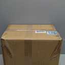 Creative Co-Op Distressed White Bread Box with Lid (White and Black)