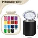 YOUKE OLA 16 Pack Stainless Steel Insulated Coffee Mug Bulk with Lids, 12oz Vacuum Insulated Double Wall Travel Mug for Hot and Cold Drinks Home Office Car, 16 Colors