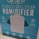 Livatro Stainless Steel Humidifier, 3L Warm Mist Humidifier, Easy Clean with Warm Steam Humidifier, Healthy Air Mist Humidifiers for Bedroom Living Room, with Sleep Mode and Auto-off Setting