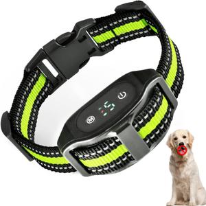 Dog Bark Collar, Waterproof Dog Shock Collar Anti Barking Device Dog Barking Collar with 8 Sensitivity Level to Stop Barking for Large, Medium, Small Dogs (Green)