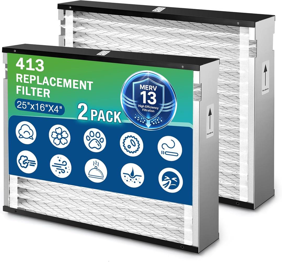 2-Pack 413 Replacement Filter for AprilAire Whole House Air Purifier