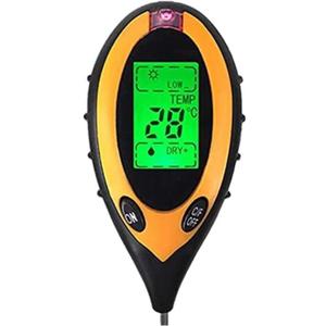 2026 4 in 1 Soil Meter, Test Moisture/PH/Light/Temperature, Soil Tester for Garden, Lawn, Indoor, Outdoor Planting1 * 9V Battery Needed