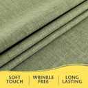 Linen Textured Rectangle Tablecloth, Waterproof & Stain Resistant Fabric Table Cloth, Wrinkle Free Linen Dining Decorative Farmhouse Table Cover for Dining/Buffet/Wedding, 52 x 70 Inch, Sage Green