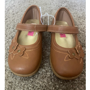 Rachel Shoe Fleur Cognac, Color Light Brown Size 10M