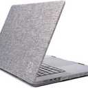 ZAGG MacBook Protection MacBook Air 13" M3/M2 Case - Fabric Finish, Two-Piece Hard Shell Snap-on Cover, Lightweight, Durable Protection, Scratch-Resistant, Non-Slip Rubberized Grips, Gray