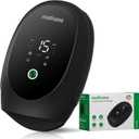 Hand Massager for Arthritis and Carpal Tunnel, 6 Modes 6 Intensities Hand Massager with Heat and Compression, Large LCD Display Full Hand & Wrist Massager, Christmas White Elephant Gifts for Adults (Black)