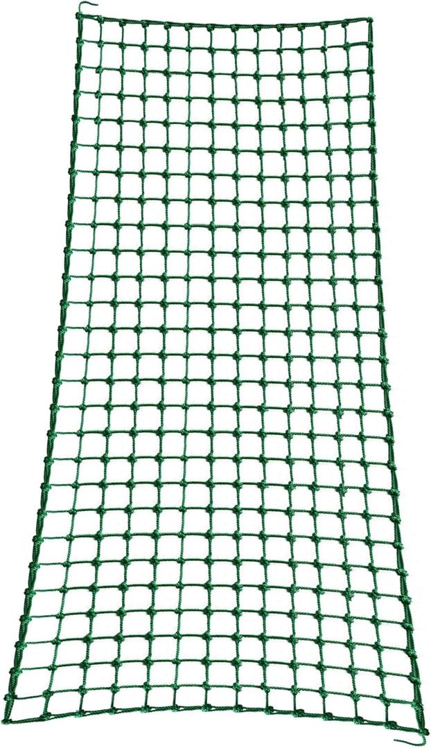 Outdoor & Indoor Premium Climbing Net - 8 Sizes Polyester Fiber. Easy Install with Extras. Handcrafted & Practical. Ideal Gift. (6ft x 12ft)