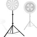 Heavy Duty Dartboard Stand with Tripod Base – Dart Board Stand with Adjustable Height from 34" to 74", Portable Dart Board Holder & Easy Assembly, Perfect for Indoor, Outdoor, Bar, and Travel Use