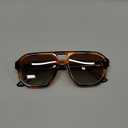 livho Trendy Polarized Square Aviator Sunglasses Women Men Square Eyewear Frame, Retro Sun Glasses for Women Men 2025 Shades (Vibrant Brown Tortoise/Brown)