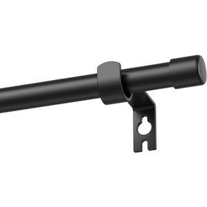 Alskarhem Black Curtain Rods for Windows 32 to 90 Inch,5/8 Inch Small Curtain Rod Set With Brackets