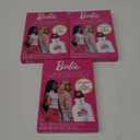 Barbie 16 Mini Valentines Cards with Jumbo Stickers  3 Pack