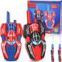 Spider Hero Walkie Talkies for Kids 2 Pack Indoor & Outdoor Toys for Boys Ages 3-8, Birthday Gift for Children, Fun Two-Way Radios for Playtime & Adventures