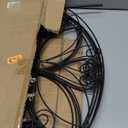 5 Panels No Dig Decorative Outdoor Garden Fence with Gate, 40 in(H) X 11.8 ft(L) Animal Barrier Fencing, Rustproof Portable Fence, Temporary Dog Fence Outdoor for Yard, Outside, Backyard