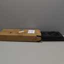 AOJEZOR Toilet Paper Holder Stand: PVC Freestanding Bathroom Cabinet Storage for Apartment Dwellers - Slim Bathroom Storage - Black (15.4 inch H)