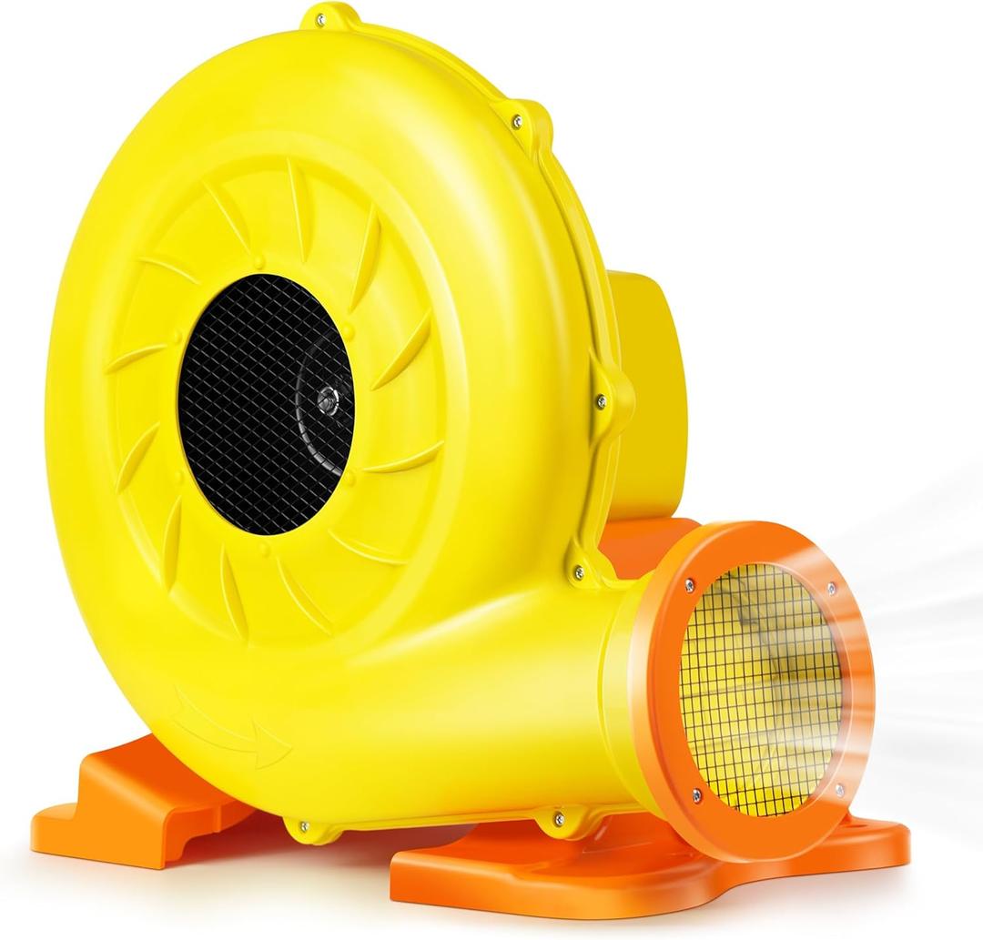 950W 1.25HP Commercial Inflatable Bounce House Blower for Outdoor Bounce Houses, Water Slides Air Sofas, Paint Booth and Other Suitable Outdoor inflatables Electric Air Pump Fan