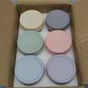 VITEVER 6 Pack Glass Baby Food Storage Containers - 4 oz Baby Food Storage Jars With Lids, Baby Food Maker, Microwave, Dishwasher & Freezer Safe
