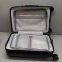 NINETYGO Carry on Luggage 22X14X9 Airline Approved with Front Pocket, 20 Inch Luggage with Front Compartment, Expandable, Double Spinner Wheels, Hardsided PC, TSA Lock (Black, Seine Max)