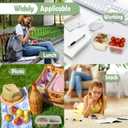 Snack Pack Containers 20pcs, Upgrade 6.8oz Lunchable Snack Containers with Lids, Reusable Condiment Containers, Meal Prep Grab and Go