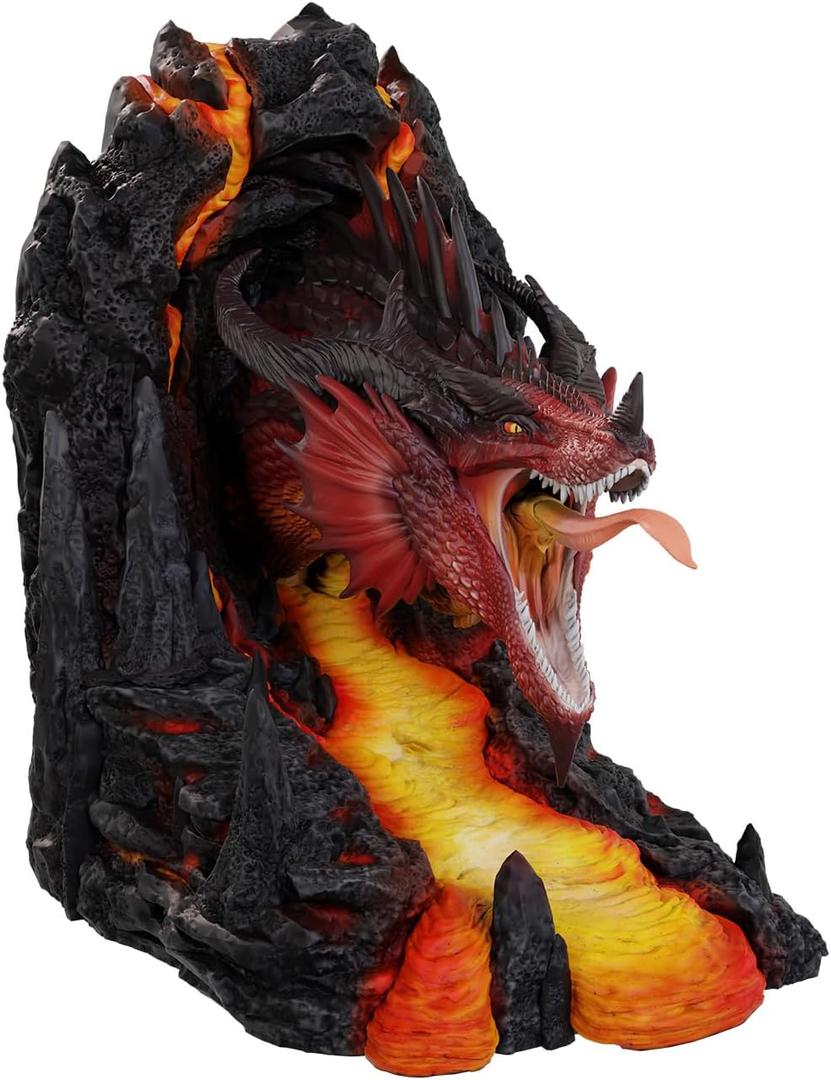 D&D Bookends: Red Dragon | Shelf Decorations | Dungeons and Dragons