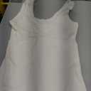 ANRABESS Tank Tops for Women Summer 2026 Square Neck Ruffle Straps Ribbed Knit Slim Fit Casual Cute Sleeveless Sweater Tank White, M