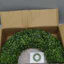 Boxwood Wreath,20inch Wreath for Front Door Greenery Wreath Outdoor/Indoor Green Home Round All Year Round Farmhouse St Patricks Day Decorations