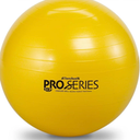 THERABAND Pro Series Exercise Ball, 22" Red Stability Ball for 5'1"–5'6" Users, Anti-Burst Yoga & Pilates Ball, Balance & Core Trainer, For Athletes Fitness at Gym & Home, Yellow