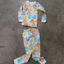 Burt's Bees Baby Girls' Pajamas, 2-Piece Long Sleeve Tee and Pants Organic Cotton PJ Set 4T