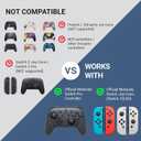 Controller Charger Dock for Nintendo Switch 6 in 1 Charging Station for 4 Joy-Cons & 2 Pro Controllers, LED Indicator, Quick USB Charging, Not Compatible with Switch 2 Joycon