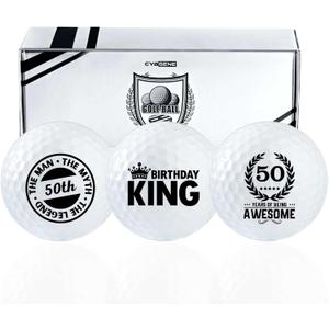 50th Birthday Gifts for Men Golfer, Balls Set for Him, Husband, Perfect for Dad, Grandpa, Golf Lovers for Father's Day Birthday Christmas