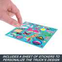 Barbie Hot Wheels RC SUV, Remote-Control Vehicle That Fits 2 Fashion Dolls & Accessories, Includes Kid-Applied Stickers for Customization