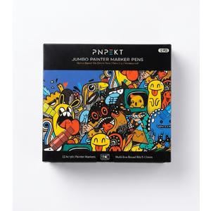 12 Colors Jumbo Acrylic Paint Markers by PNPEKT